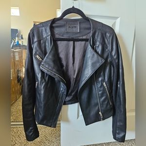 BLANKNYC Cropped Leather Jacket